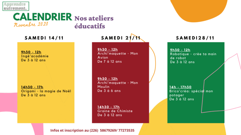 Programme Novembre